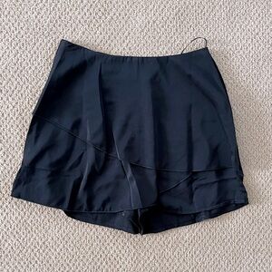 Black mini skirt